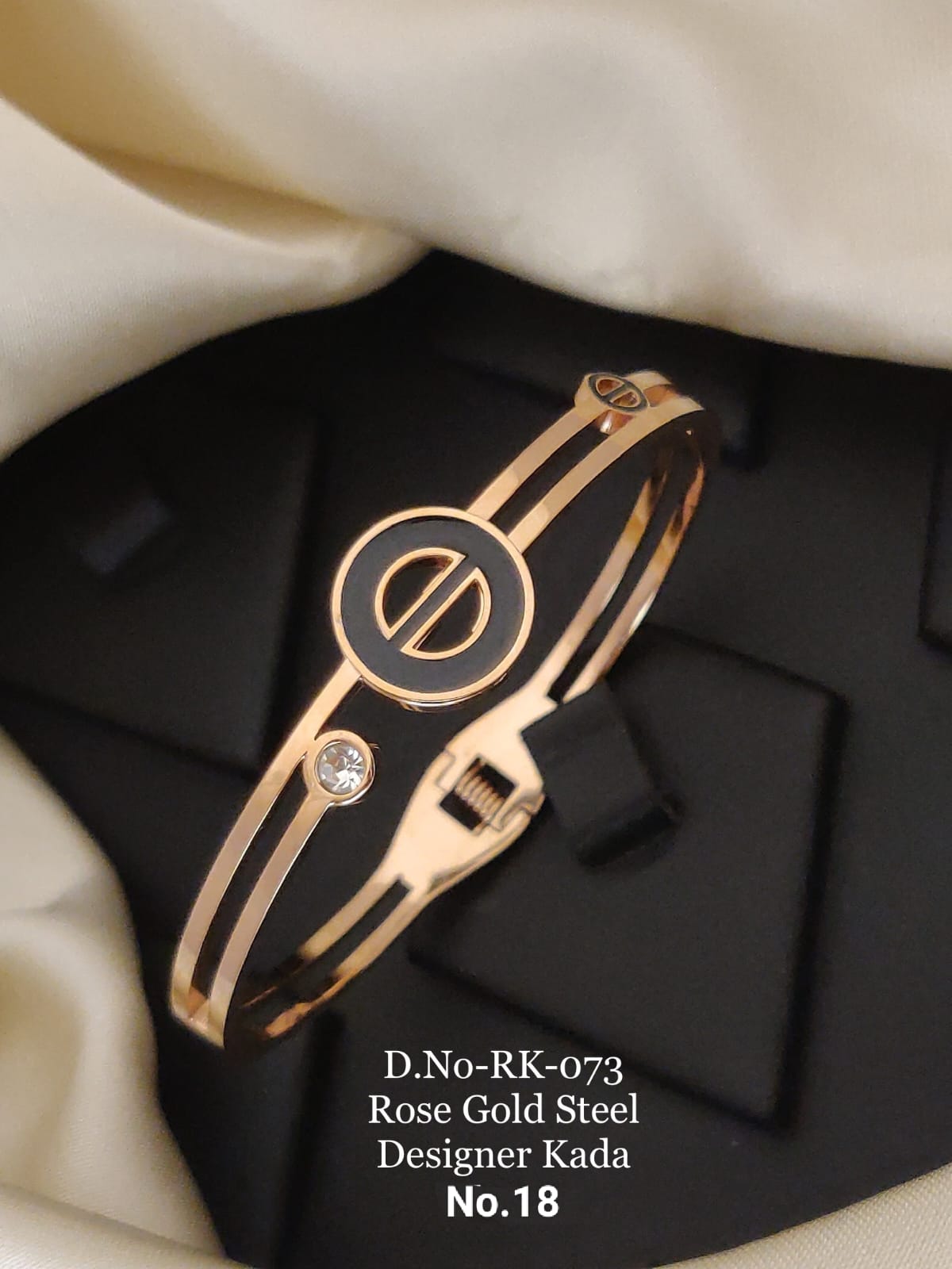 Rose Gold Free Size Steel Designer Breslet Kada Catalog
